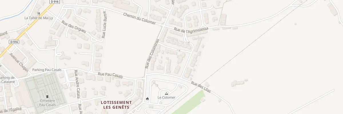Plan du 6 Rue des Tilleuls à Ille-sur-Têt