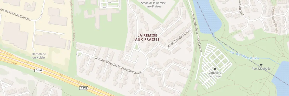 Plan du 1 All Claude Monet à Noisiel