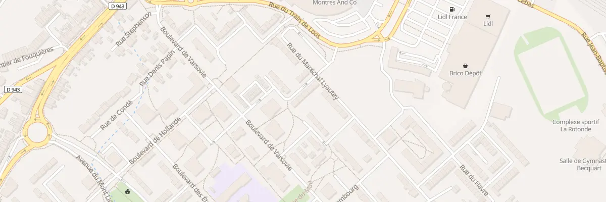 Plan du 58 Rue de Moscou à Béthune