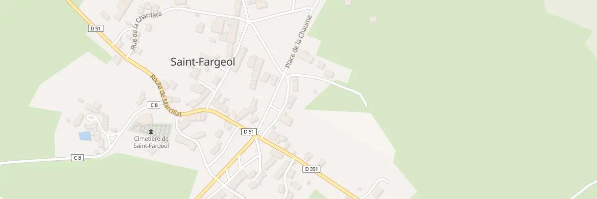 Plan du 3 All des Platanes à Saint-Fargeol