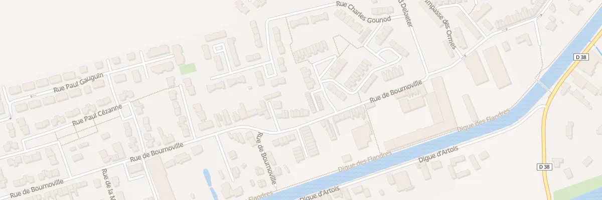 Plan du 46 Rue Bournoville à Merville