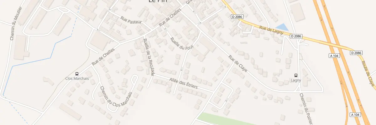 Plan du 1 All des Petites Ecuries au Pin