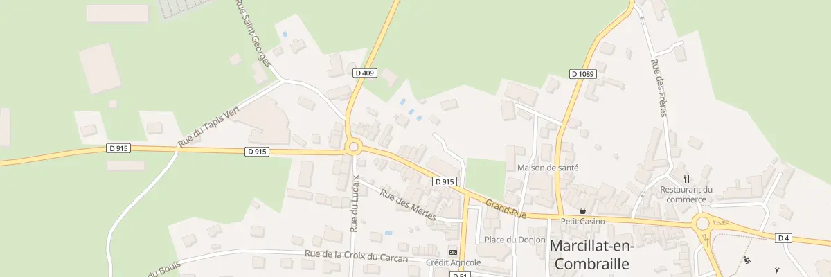 Plan du 25 Grand Rue à Marcillat-en-Combraille