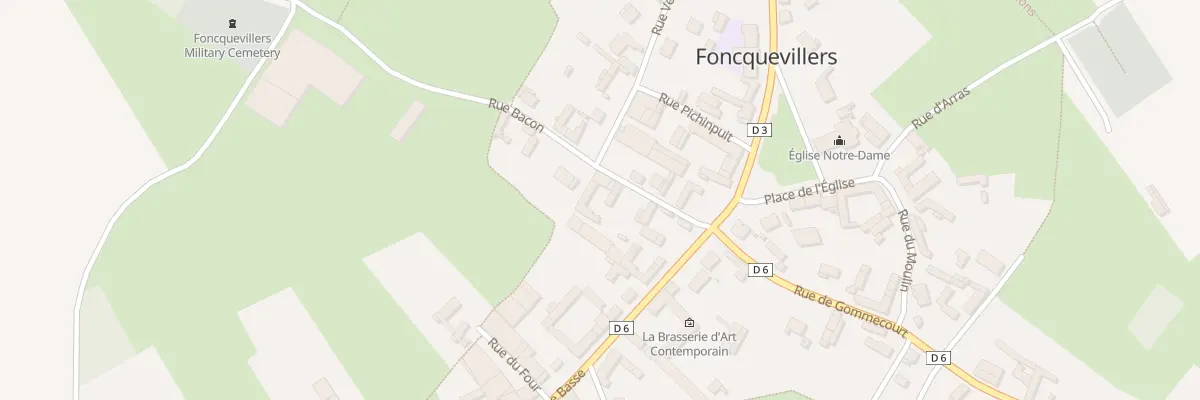 Plan du 1 Rue Bacon à Foncquevillers