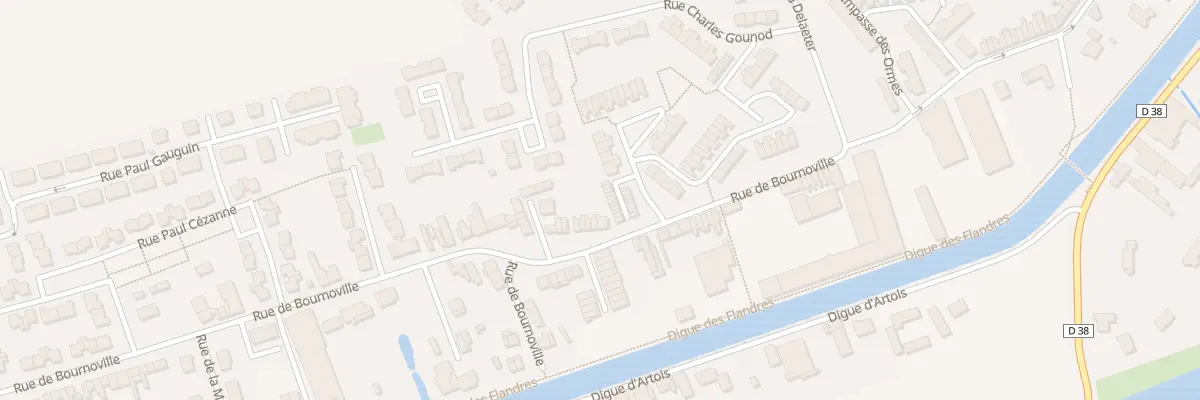 Plan du 44 Rue Bournoville à Merville