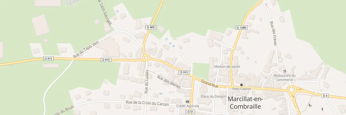 Plan du 27 Grand Rue à Marcillat-en-Combraille
