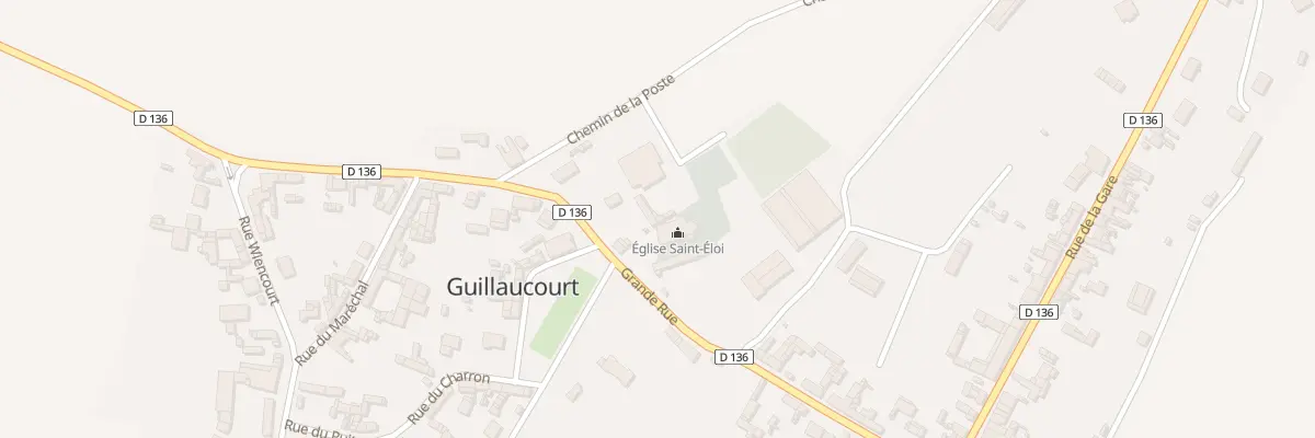 Plan du 14 Gr Grande Rue à Guillaucourt