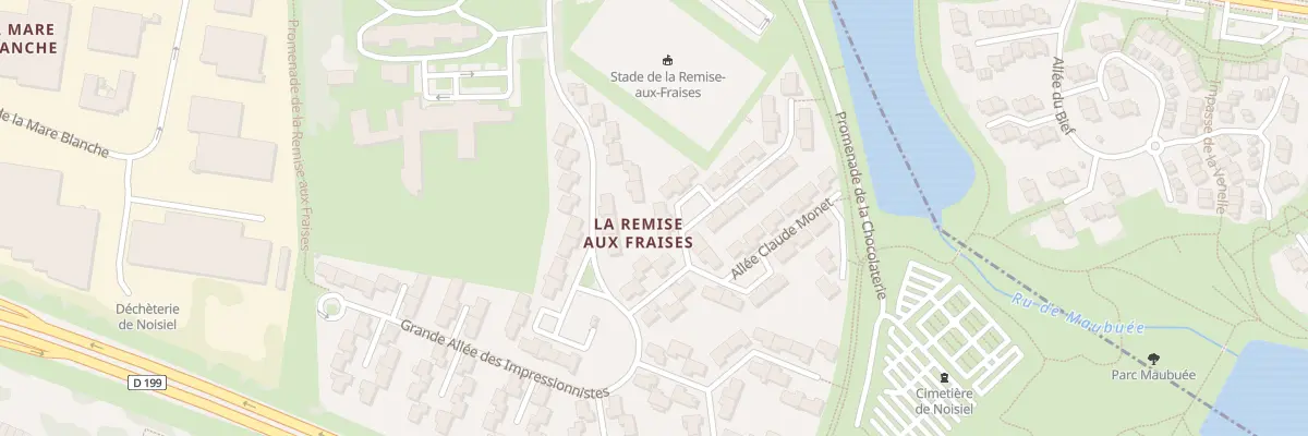 Plan du 9 All Claude Monet à Noisiel