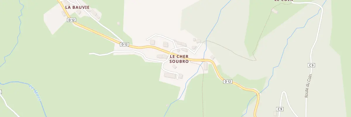 Plan du 5110 Le Cher Soubro au Falgoux