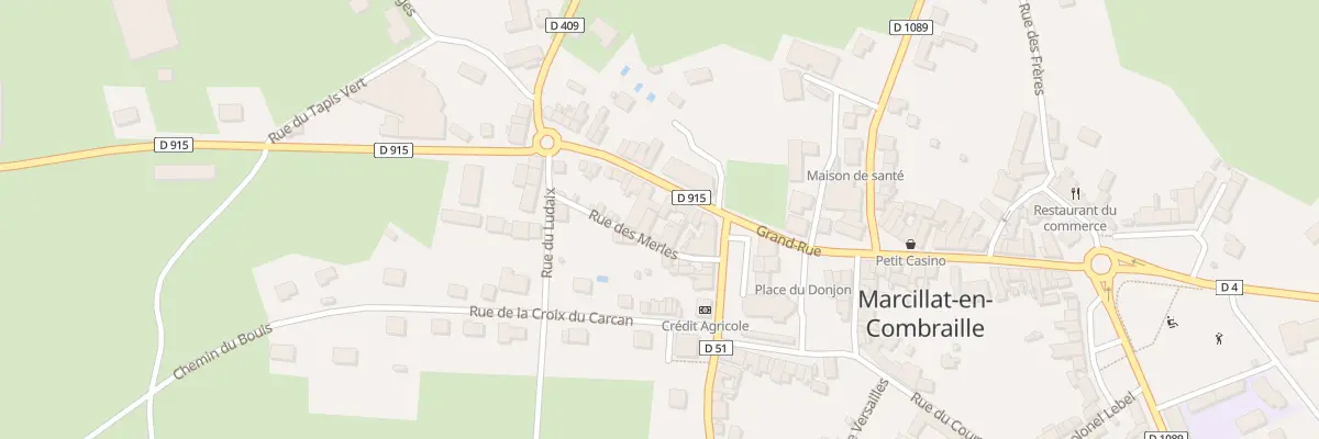 Plan du 40 Gr Grand Rue à Marcillat-en-Combraille