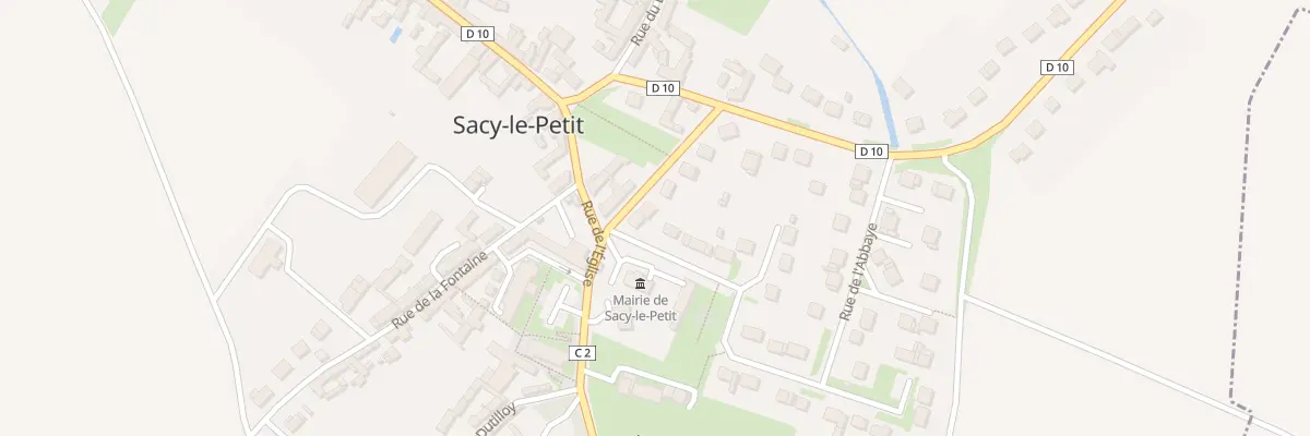 Plan du 2B Rue Madame Armand Dupuis à Sacy-le-Petit