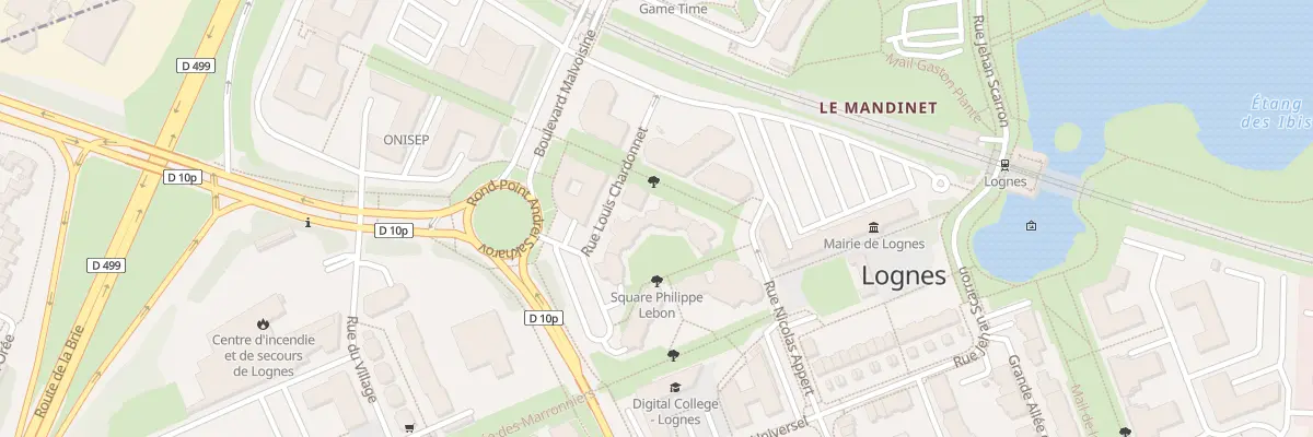Plan du 3 Sq Philippe Lebon à Lognes