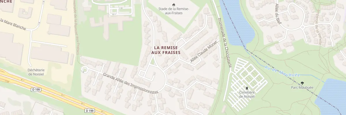 Plan du 5 All Claude Monet à Noisiel