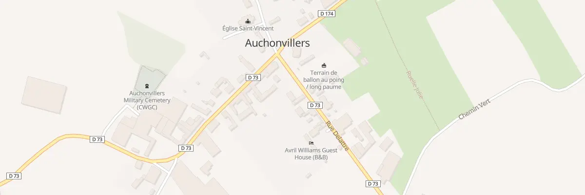 Plan du 4 Rue Delattre à Auchonvillers