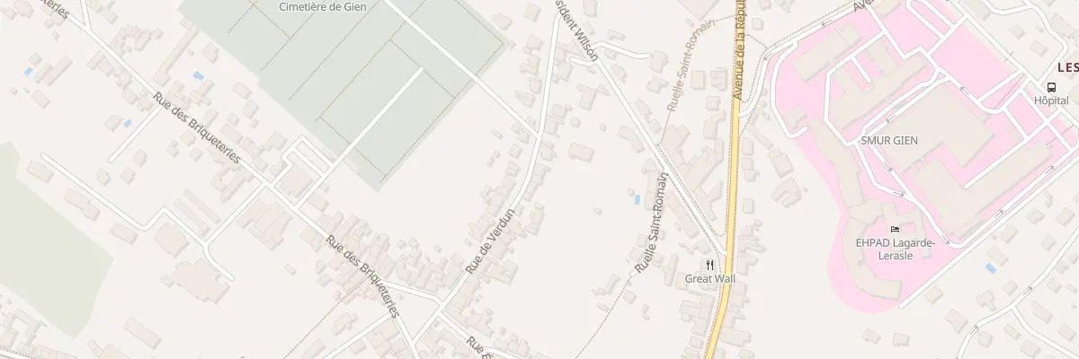 Plan du 32 Rue de Verdun à Gien