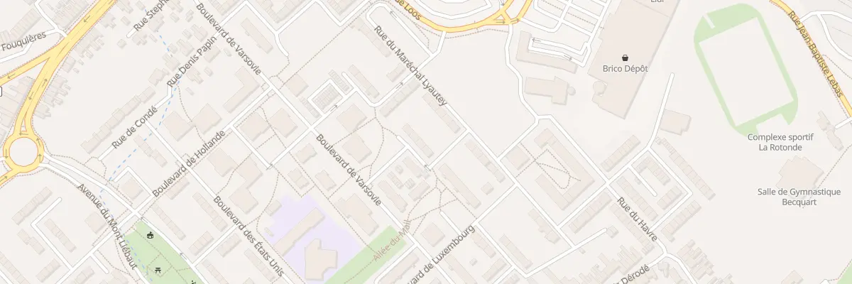 Plan du 9 Rue Claude Debussy à Béthune