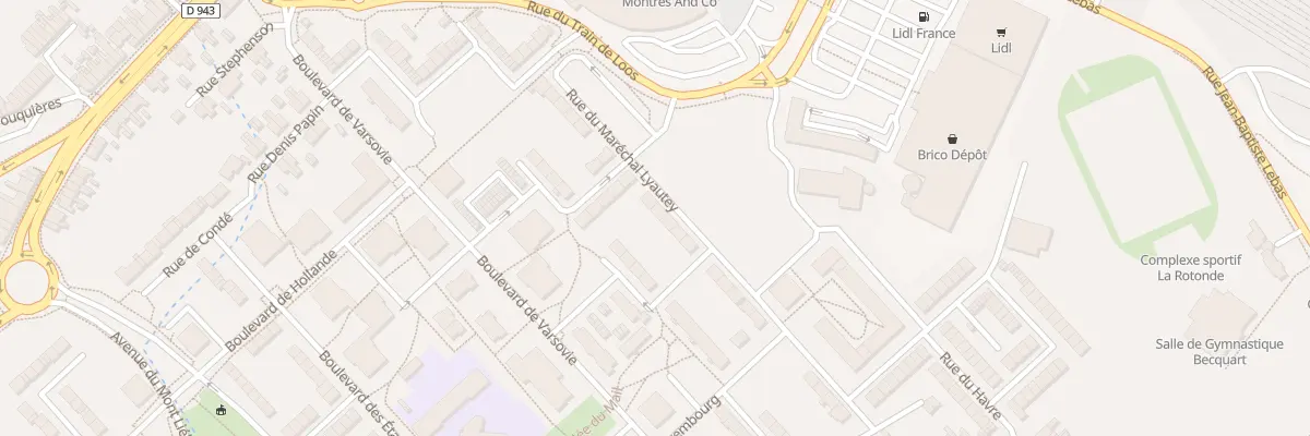Plan du 26 Rue du Maréchal Lyautey à Béthune