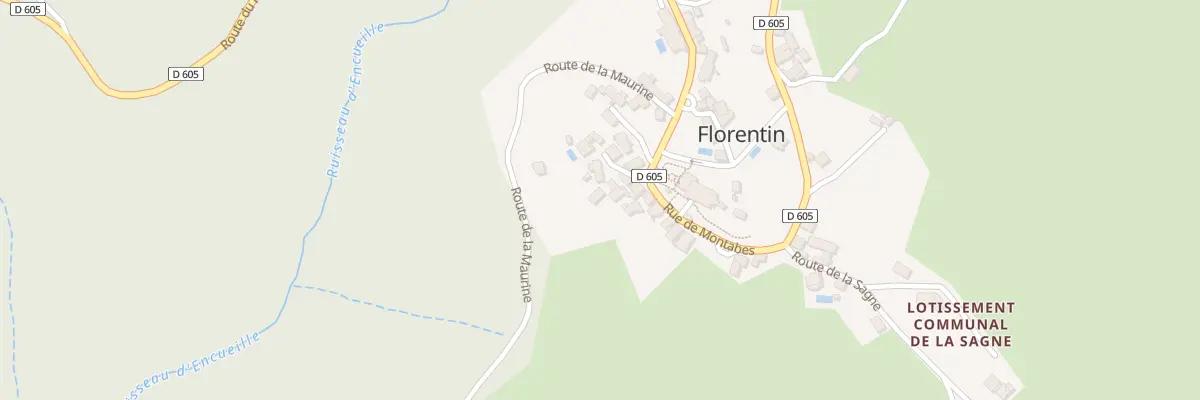 Plan du 5225 Florentin à Florentin-la-Capelle