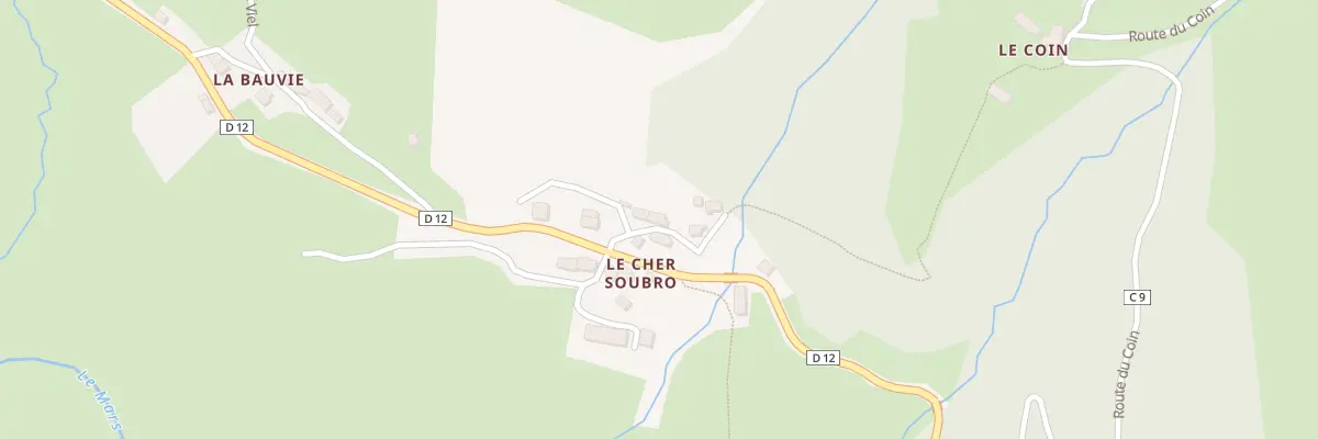 Plan du 5119 Le Cher Soubro au Falgoux