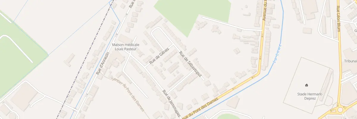 Plan du 81 Rue de Sébastopol à Béthune