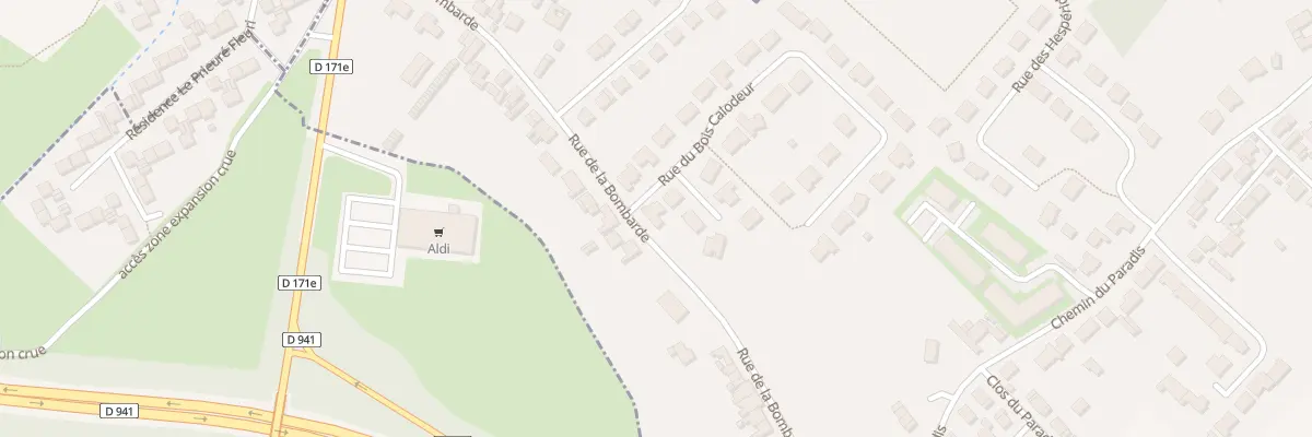 Plan du 2 Rue du Bois Calodeur à Verquin