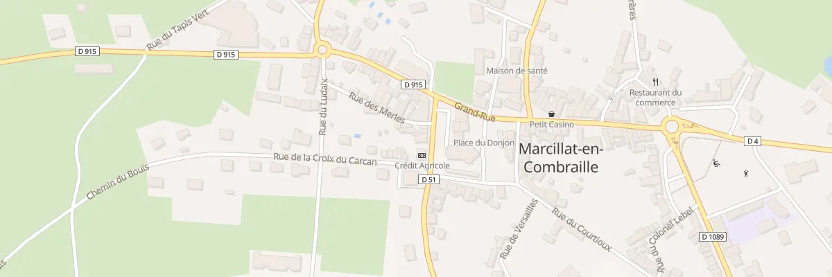 Plan du 14 Rue de l’Abbé Peynot à Marcillat-en-Combraille