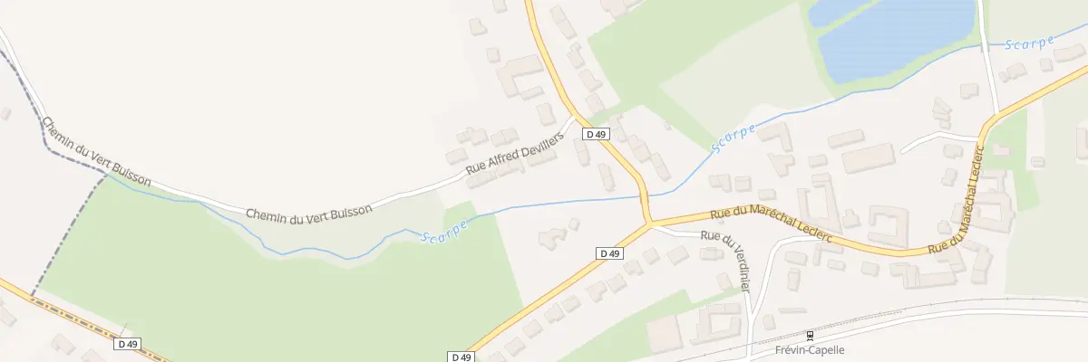 Plan du 3 Rue Alfred Dévillers à Frévin-Capelle
