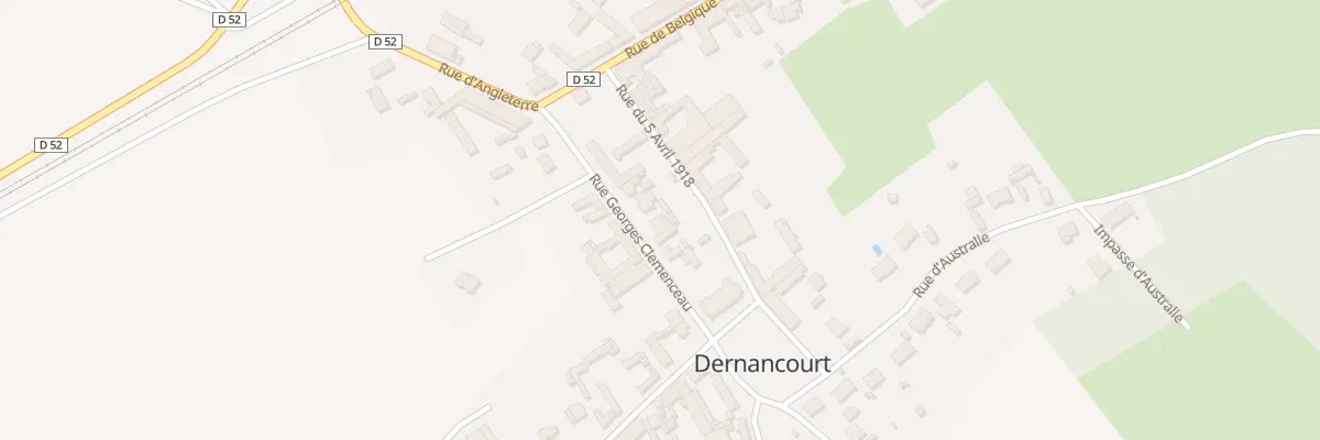 Plan du 8 Rue Georges Clémenceau à Dernancourt
