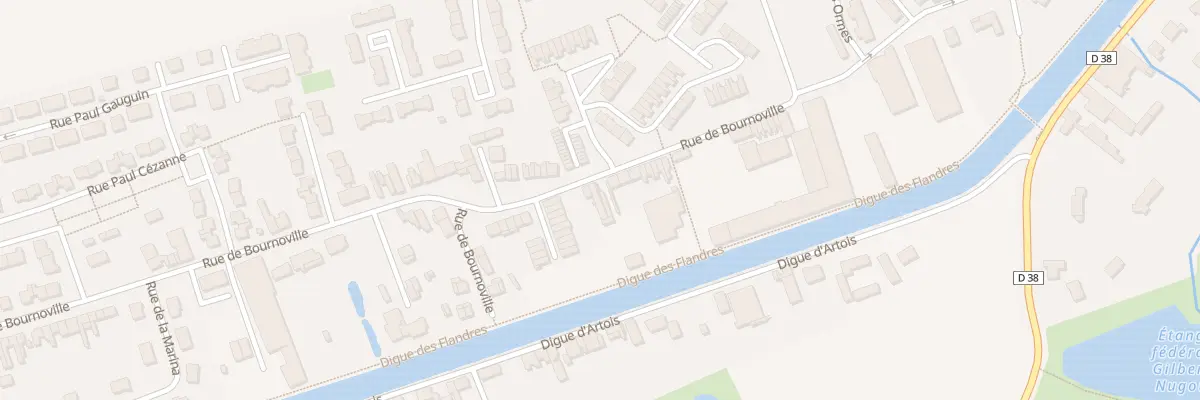 Plan du 39 Rue Bournoville à Merville