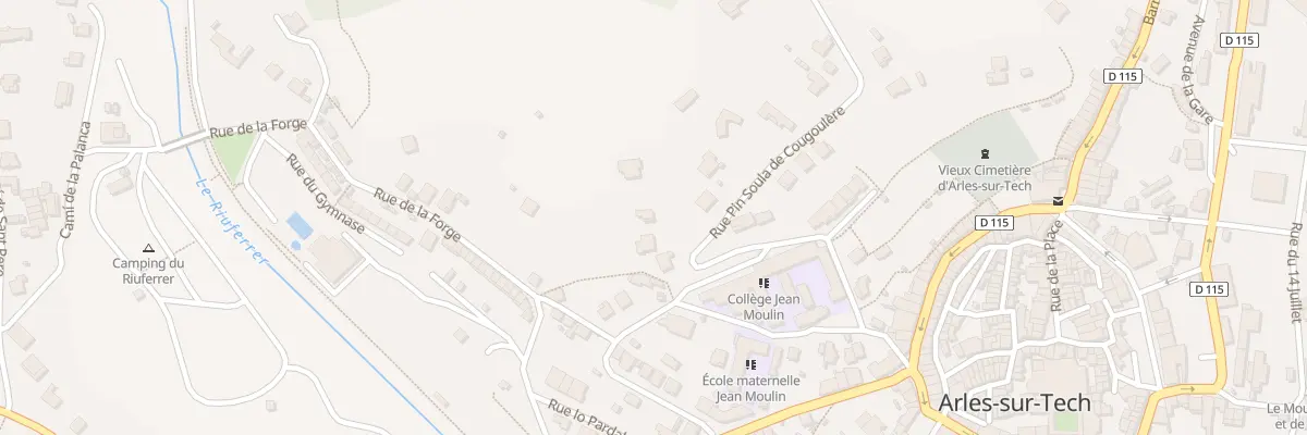 Plan du 5 Rue Soula de Cougoulere à Arles-sur-Tech