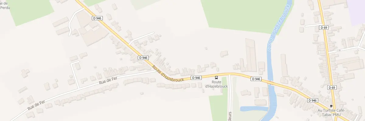 Plan du 36 Rte d’Hazebrouck à Merville