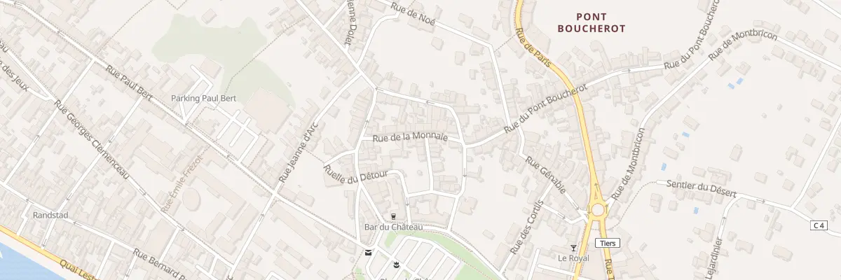 Plan du 9 Rue de la Monnaie à Gien