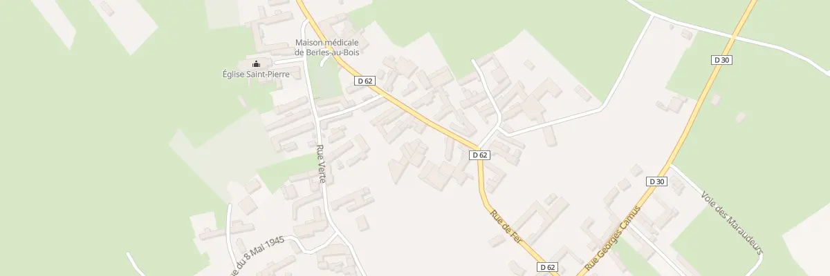 Plan du 8 Rue Camille Camus à Berles-au-Bois