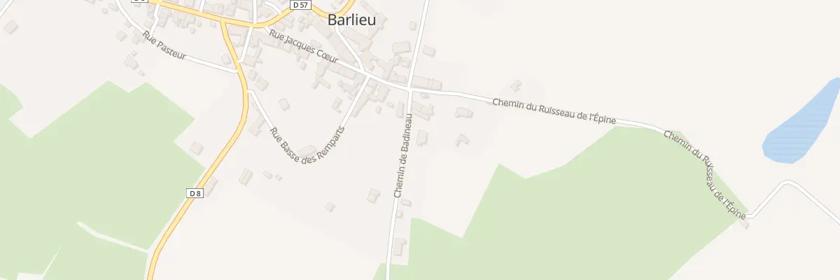 Plan du 7 Che de Badineau à Barlieu
