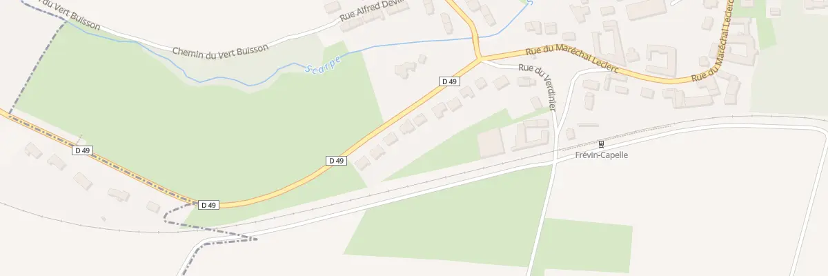 Plan du 12 Rue d’Aubigny à Frévin-Capelle