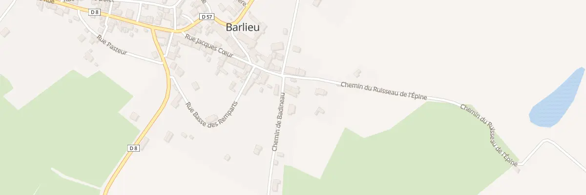 Plan du 3 Che de Badineau à Barlieu