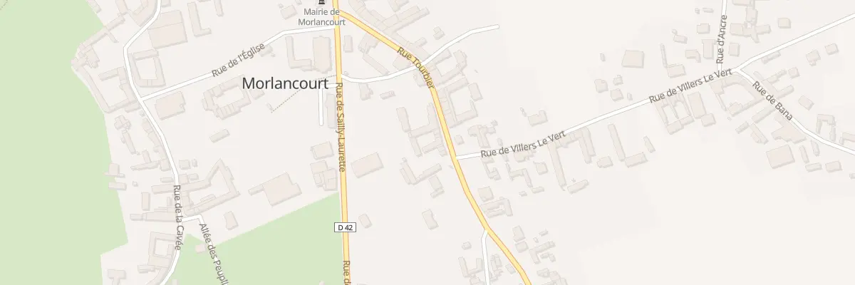 Plan du 8 Rue Tourbier à Morlancourt