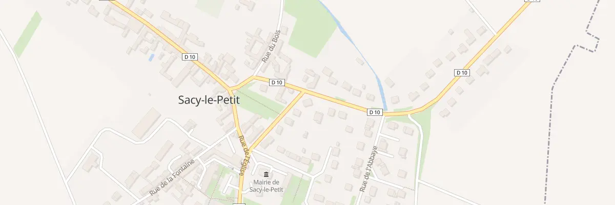 Plan du 10 Rue Madame Armand Dupuis à Sacy-le-Petit