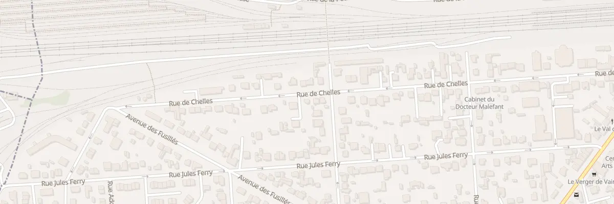 Plan du 83 Rue de Chelles à Vaires-sur-Marne