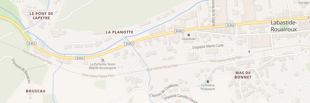 Plan du 18B Av Charles De Gaulle à Labastide-Rouairoux