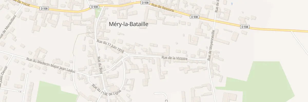 Plan du 11 Rue de la Victoire à Méry-la-Bataille