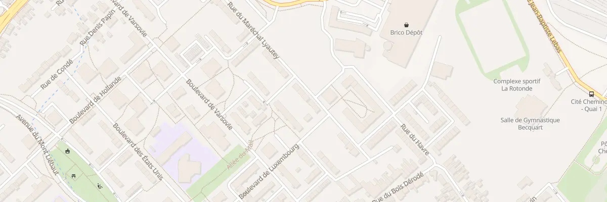 Plan du 38 Rue du Maréchal Lyautey à Béthune