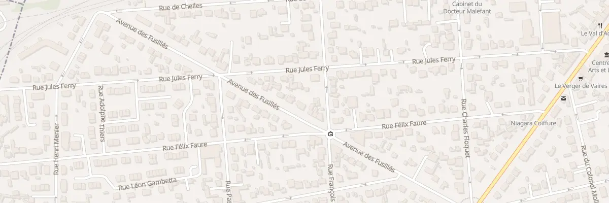 Plan du 34 Av des Fusillés à Vaires-sur-Marne