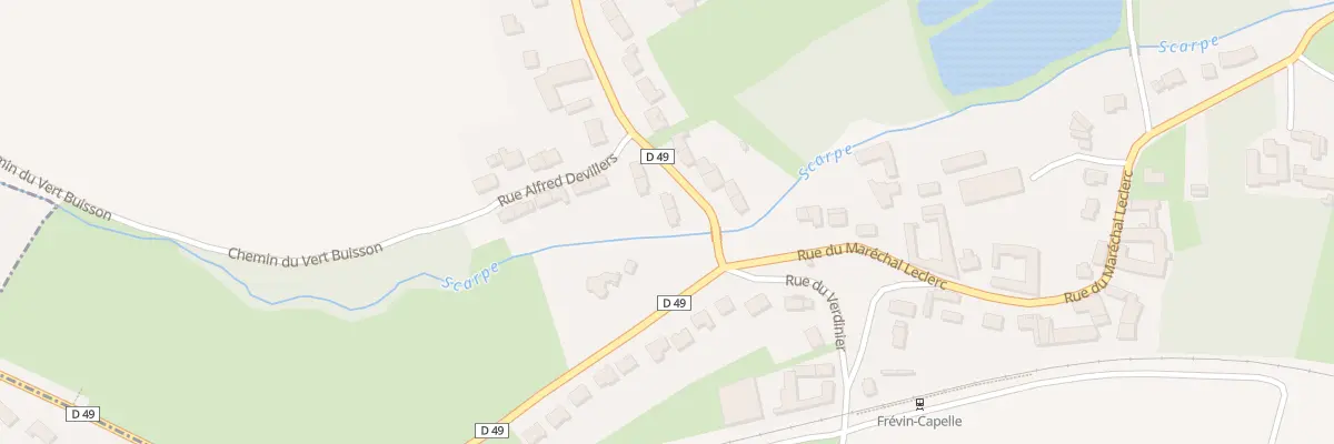 Plan du 34 Rue de la Scarpe à Frévin-Capelle