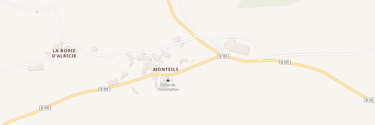 Plan du 5068 Monteils à La Serre