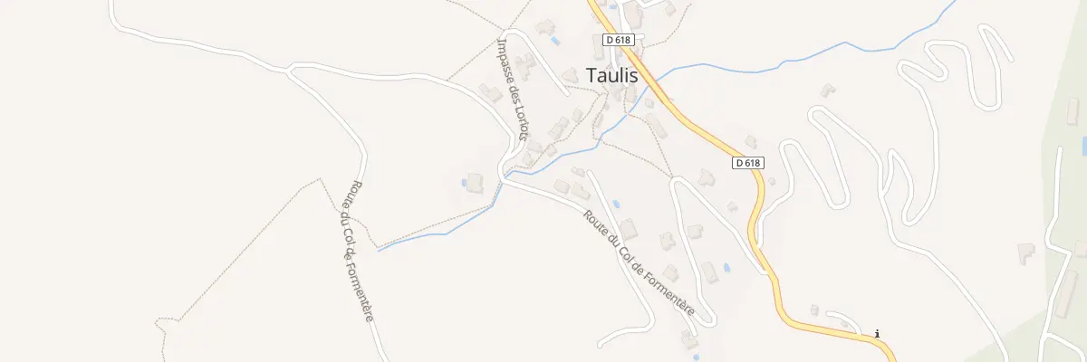 Plan du 18 Rte du col de Formentère à Taulis