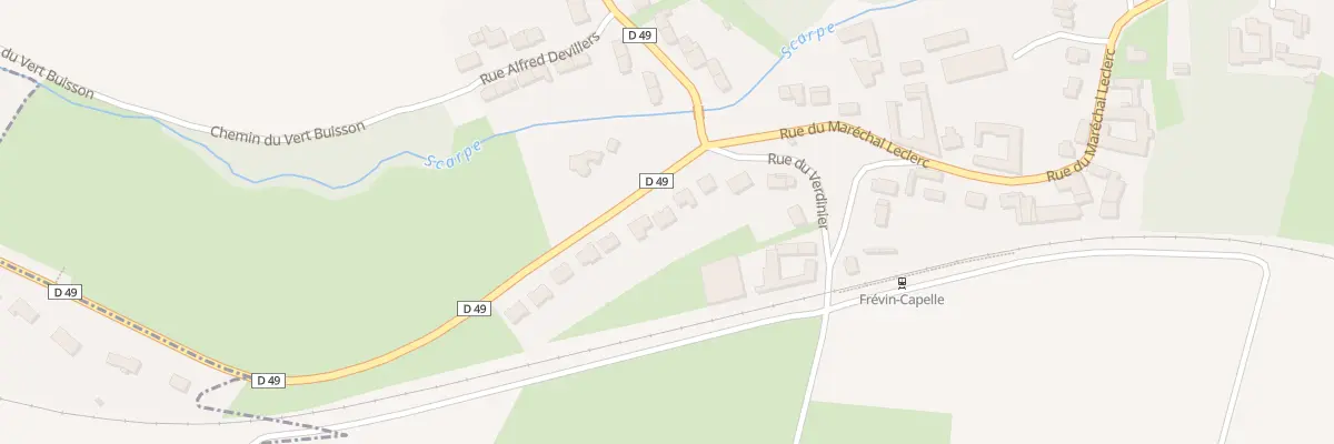 Plan du 6 Rue d’Aubigny à Frévin-Capelle