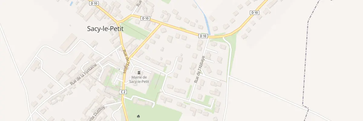 Plan du 2 Imp du Puits à Sacy-le-Petit