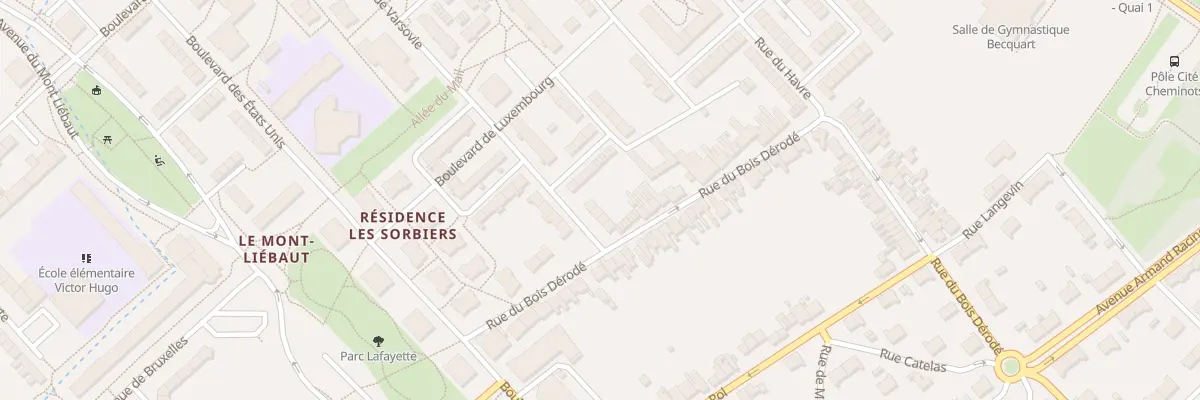 Plan du 29 Bd de Varsovie à Béthune