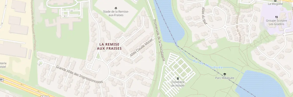 Plan du 18 All Claude Monet à Noisiel